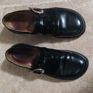 39 leather bierkenstock footprints slip on with buckle